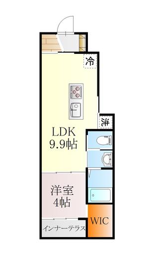 パルクソレイユ(1LDK/1階)の間取り写真