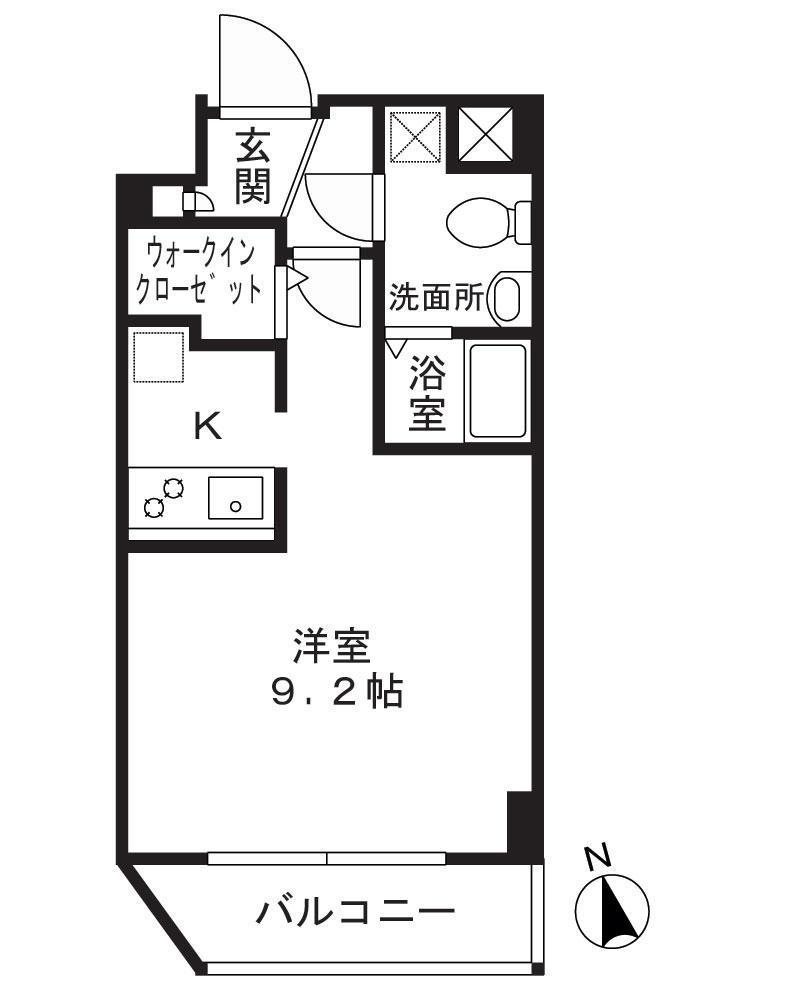 MALMAISON(ワンルーム/5階)の間取り写真