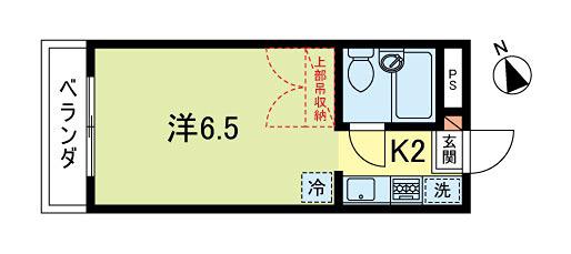 メゾンメモワール(1K/3階)の間取り写真