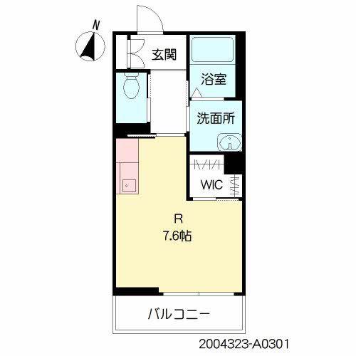 LENTO金池南(ワンルーム/3階)の間取り写真