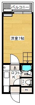 コーポはまぎくIII(1K/1階)の間取り写真