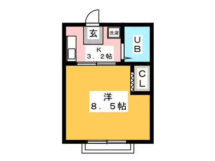コーポソフィア(1K/2階)の間取り写真