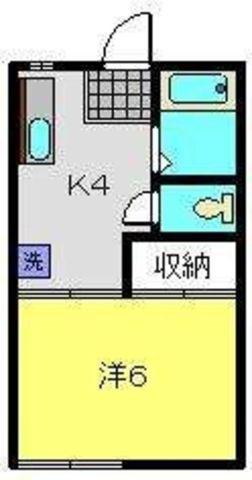 コナテラス(1K/1階)の間取り写真