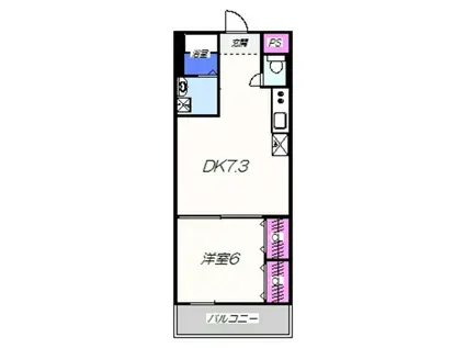 REGINAI7(1DK/1階)の間取り写真