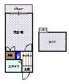 レジデンス北楠(1K/2階)の間取り写真