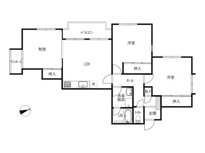 パスト泉野(3LDK/2階)の間取り写真