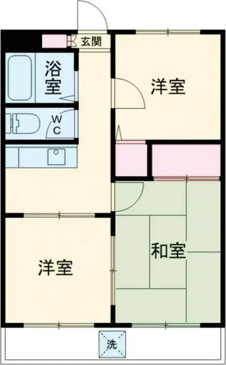 子安サニーハイツ 3階階 間取り