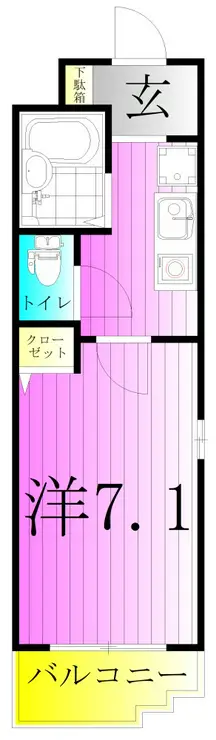 メインステージ梅島駅前 3階階 間取り