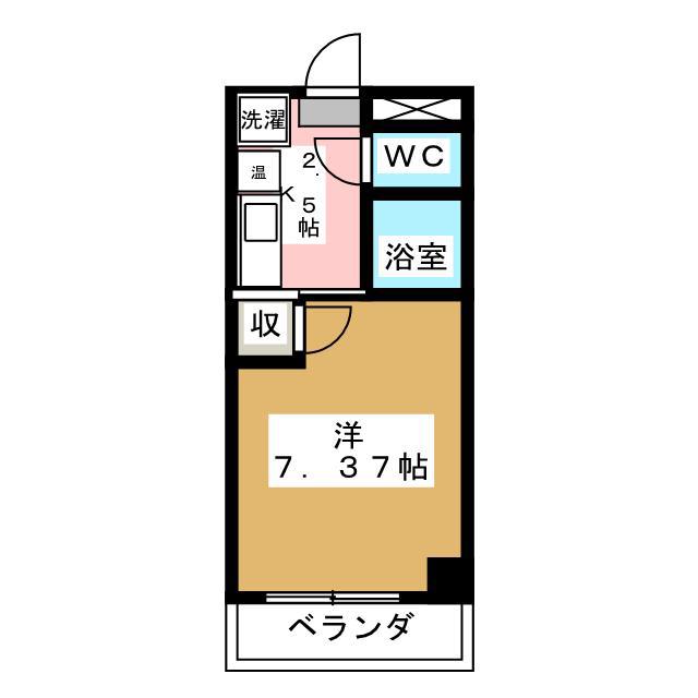 SKマンション(1K/4階)の間取り写真
