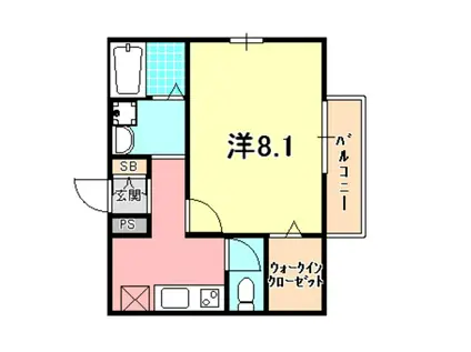 ADO MAISON(1K/1階)の間取り写真