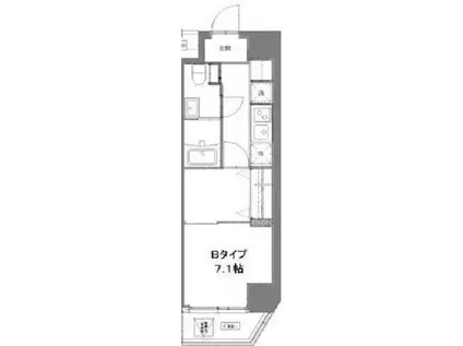 FIRST RESIDENCE 錦糸町(2K/8階)の間取り写真