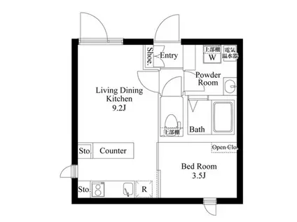 CASA FIORE 日暮里 カーサフィオーレ日暮里(1LDK/2階)の間取り写真