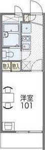 レオパレスジュネス(1K/2階)の間取り写真