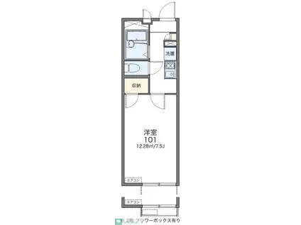 レオパレスビジュ(1K/1階)の間取り写真