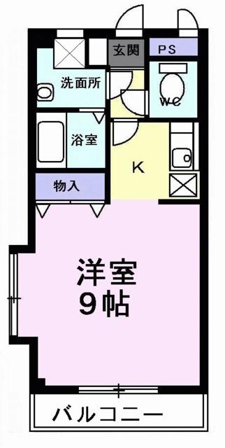 ファステ・テ-ム(1K/2階)の間取り写真