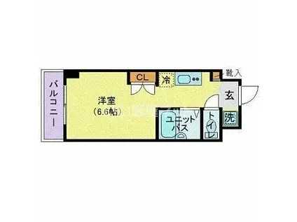 グリーンテラス国領(ワンルーム/3階)の間取り写真