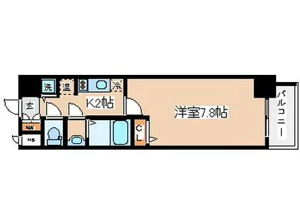 レオンコンフォート神戸西(1K/10階)の間取り写真