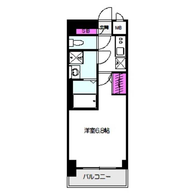 サムティ大阪GRAND イースト(1K/10階)の間取り写真