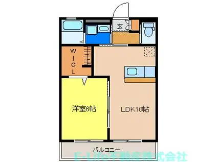 シュプリームコート(1LDK/1階)の間取り写真