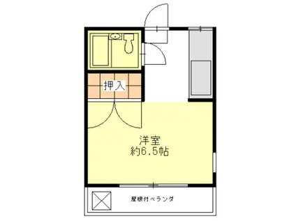 メゾン小金井(ワンルーム/2階)の間取り写真