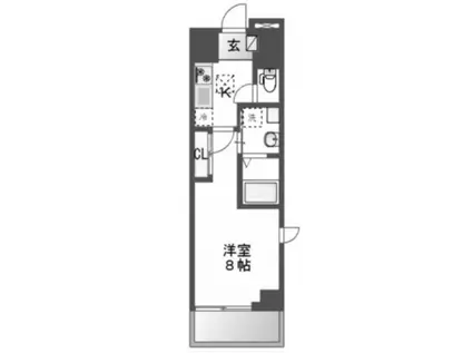 ベラビスタ木場(1K/1階)の間取り写真