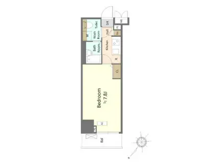 フェニックス横濱関内ベイマークス(1K/5階)の間取り写真