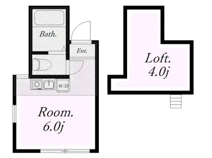 ユナイト七島スカイサンフラワー(ワンルーム/1階)の間取り写真