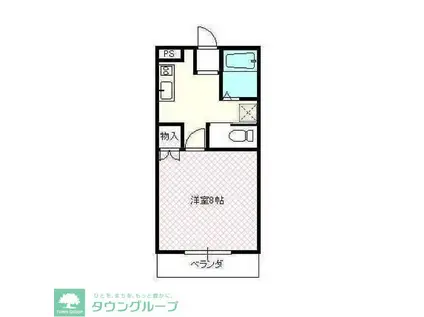 カーサ・ハナミズキ(1K/1階)の間取り写真