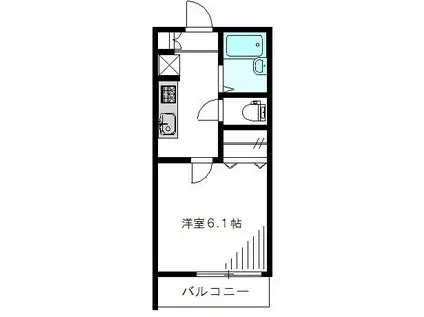 カーサ吉祥寺(1K/2階)の間取り写真