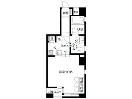 APTプラムコート(ワンルーム/2階)の間取り写真