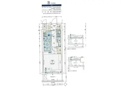 エステムコート名古屋金山ミッドクロス(1K/6階)の間取り写真