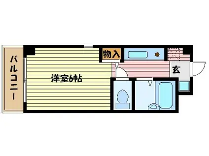 SOLEIL SUMIYOSHI(1K/2階)の間取り写真