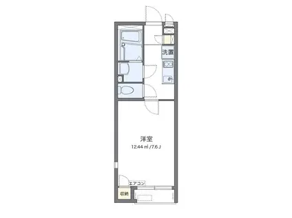 レオネクストアメニティハイム5(1K/2階)の間取り写真