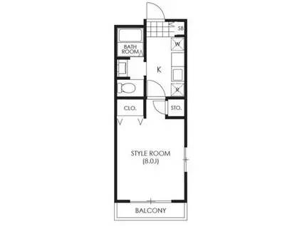 アリビオ溝の口(1K/1階)の間取り写真