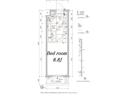 アクサス上板橋(1K/3階)の間取り写真