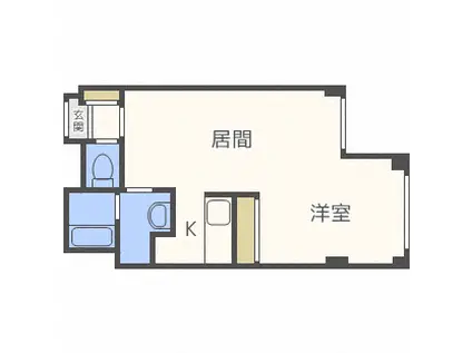 プリムラKⅠ(1LDK/1階)の間取り写真