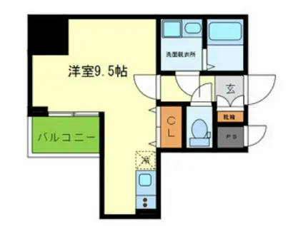 Y&RINO RESIDEN(1K/3階)の間取り写真
