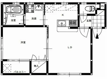 A-STYLE(1LDK/3階)の間取り写真