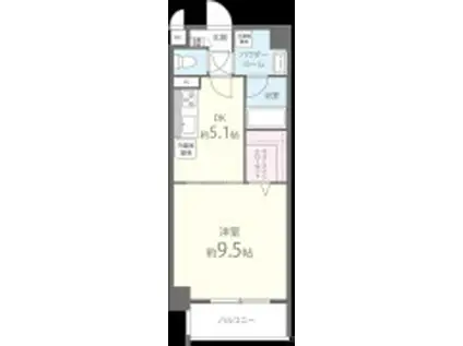 Y S LUCAO(1DK/2階)の間取り写真