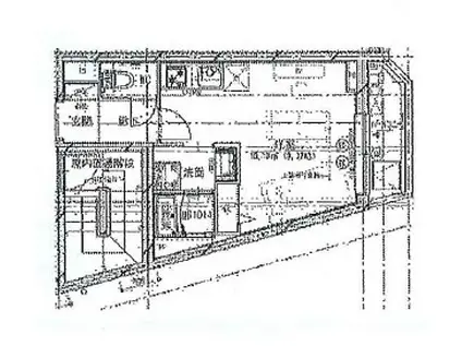 SOLASIARESIDENCE大井町(ワンルーム/5階)の間取り写真