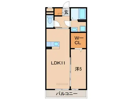 サウスメゾンエーデルワイス(1LDK/3階)の間取り写真