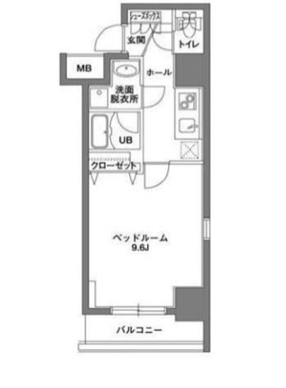 KDX岩本町レジデンス(1K/7階)の間取り写真