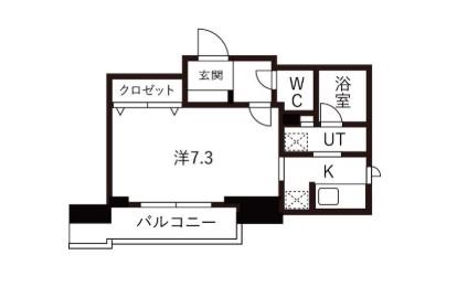 DELCCSSHINAGAWA デルクスシナガワ(ワンルーム/7階)の間取り写真