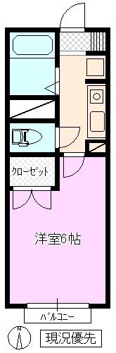 TMコーポ(1K/1階)の間取り写真