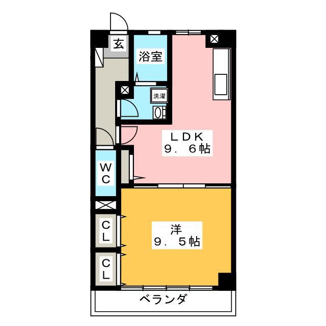 グレーシア HIRO(1LDK/3階)の間取り写真