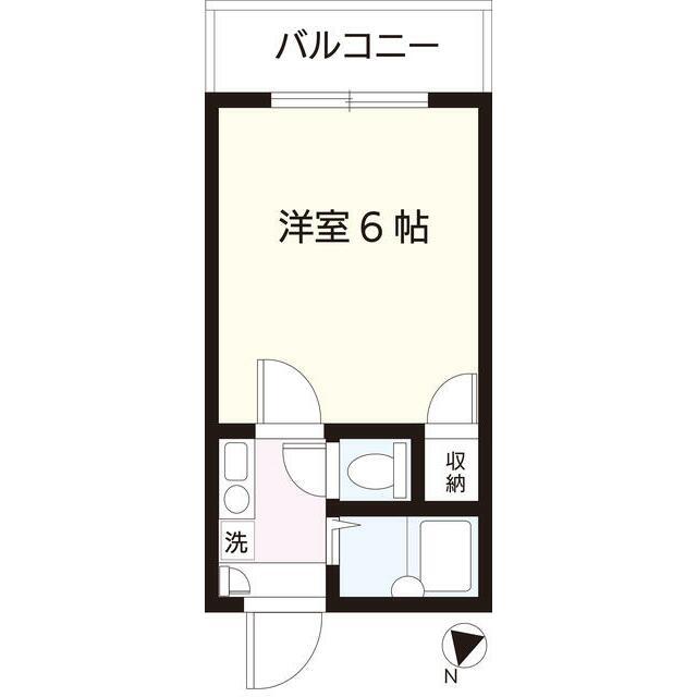 セントリバーハイム(1K/1階)の間取り写真