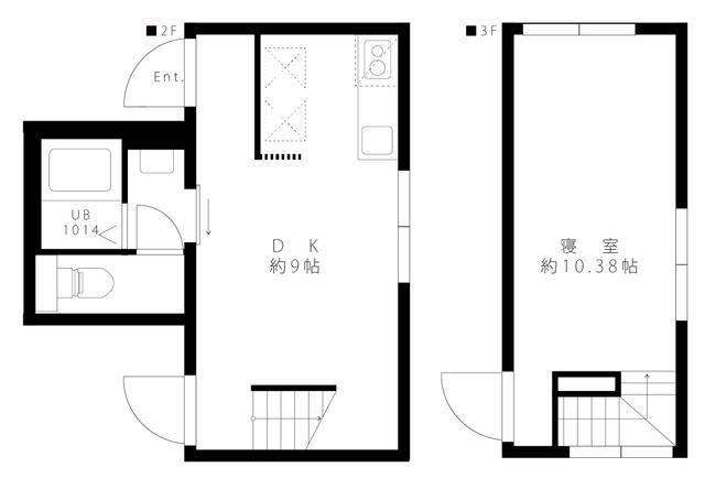 PROTO大岡山II(1LDK/2階)の間取り写真