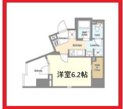 ライトテラス秋葉原(1K/4階)の間取り写真