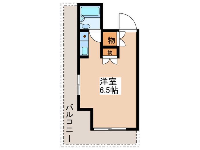 アソルティ本厚木(ワンルーム/5階)の間取り写真