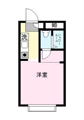 カーサエディ(1K/1階)の間取り写真